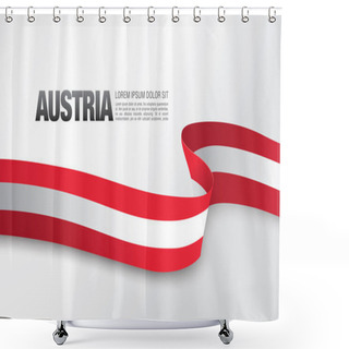 Personality  Austria National Day Poster Shower Curtains