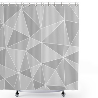 Personality  Seamless Triangles Texture, Abstract Illustration Shower Curtains