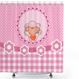 Personality  Greeting Card, Vector Illustration  Shower Curtains