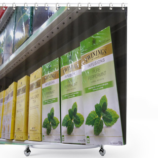 Personality  Twinings Tea In Retail Market Shower Curtains