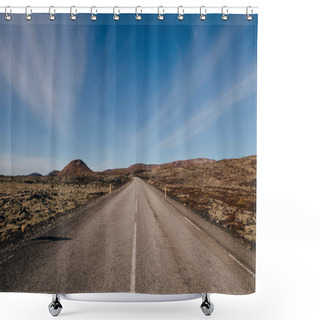 Personality  Empty Road Shower Curtains