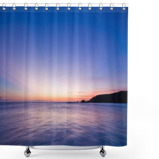 Personality  Sea Sunset Pastel Shower Curtains