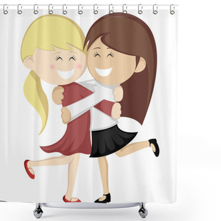 Personality  Hug Collection Shower Curtains