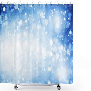 Personality  Abstract Winter Backgrounds With Beauty Bokeh Shower Curtains