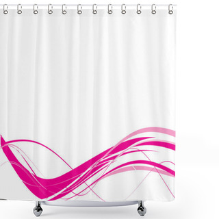 Personality  Abstract Lines. Vector Shower Curtains