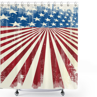 Personality  American Cool Poster Shower Curtains