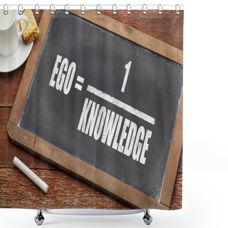 Personality  Ego And Knowledge Concept Shower Curtains
