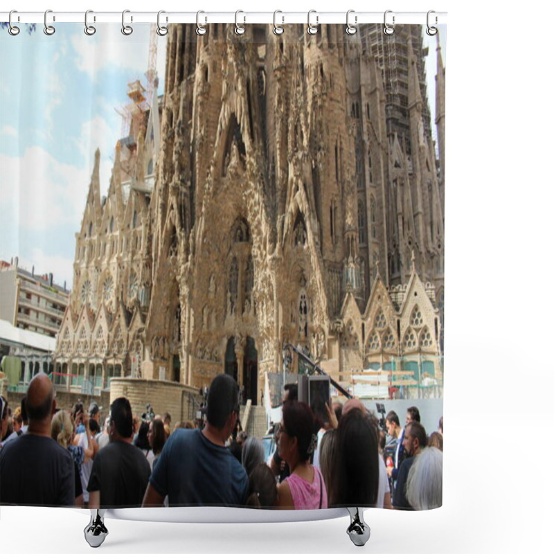 Personality  Sagrada Familia After Barcelona Attack Shower Curtains