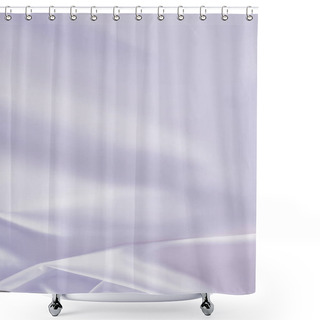 Personality  White Shiny Silk Fabric Background Shower Curtains