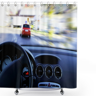 Personality  City Drive Shower Curtains