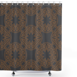 Personality  Elegant Floral Seamless Vector Pattern Shower Curtains