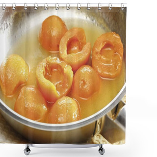 Personality  Medlar Compote Made In A Pan Shower Curtains