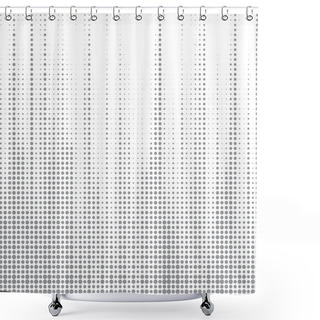 Personality  Dot Halftone Abstract Vector Background Shower Curtains