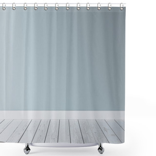 Personality  Blue Concrete Wall Shower Curtains