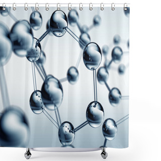 Personality  Atom Background Shower Curtains