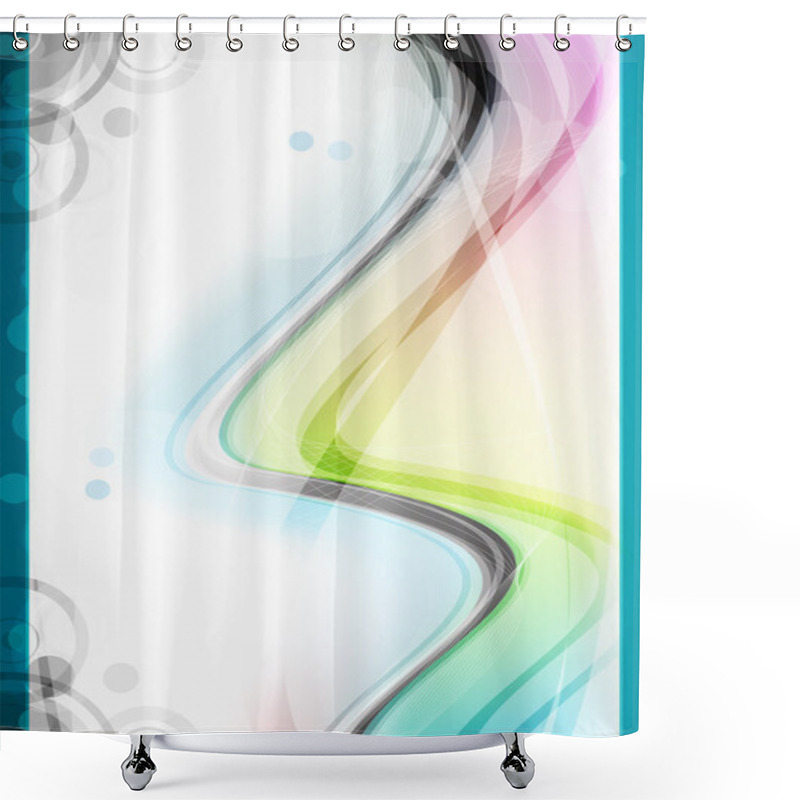 Personality  Abstract background vector illustration   shower curtains