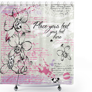 Personality  Orchid Shower Curtains