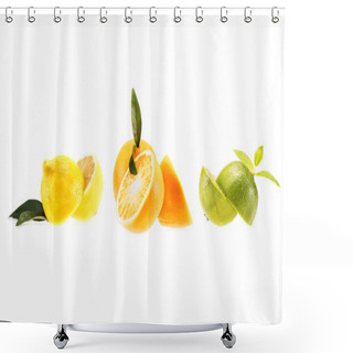 Personality  Lemon, Orange And Lime Shower Curtains