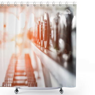 Personality  Dumbbells Shower Curtains