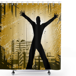 Personality  Urban Man Shower Curtains