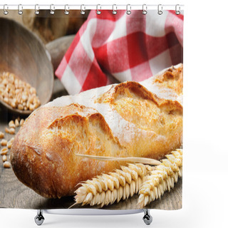 Personality  French Baguette Shower Curtains