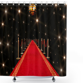 Personality  Red Carpet Entrance Shower Curtains