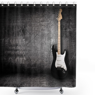 Personality  Electric Guitar And The Wall Shower Curtains