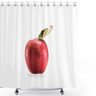 Personality  Ripe Apple With Water Drops Shower Curtains