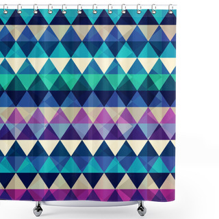 Personality  Seamless Retro Background Shower Curtains