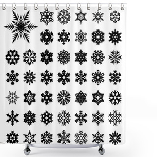 Personality  Snowflakes Shower Curtains