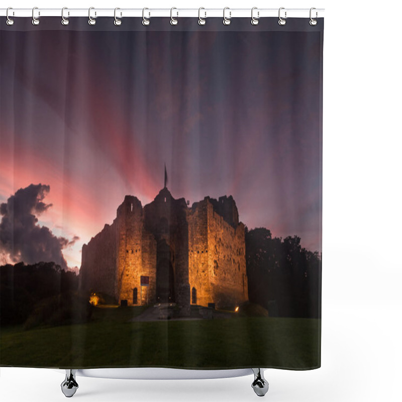 Personality  Oystermouth Castle Swansea Shower Curtains