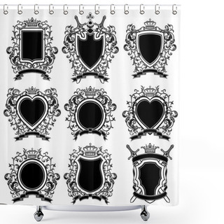 Personality  Coat Of Arms Set Shower Curtains