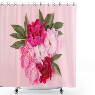 Personality  Tender Colorful Peonies Shower Curtains