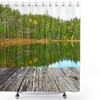 Personality  Pond In White Mountain National Forest Shower Curtains