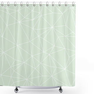 Personality  Mint Green Network Web Texture Seamless Pattern. Shower Curtains