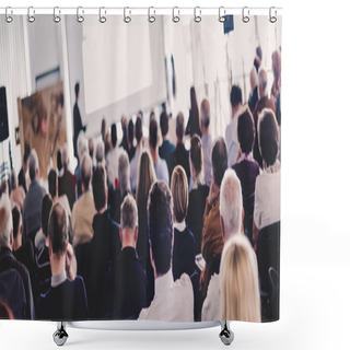 Personality  Audience In The Lecture Hall. Shower Curtains