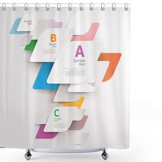 Personality  Modern Colorful Design Shower Curtains