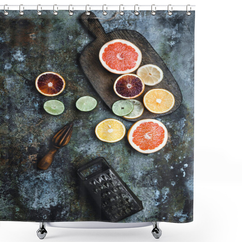 Personality  Blood Orange And Grapefruit Shower Curtains
