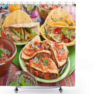 Personality  Traditional Mexican Food Shower Curtains