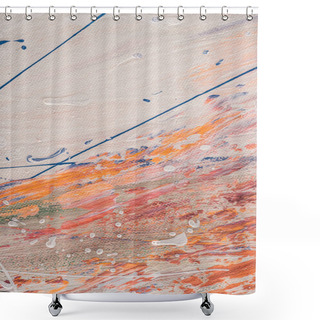 Personality  Abstract Multicolor Wallpaper With Oil Paint Splatters Shower Curtains