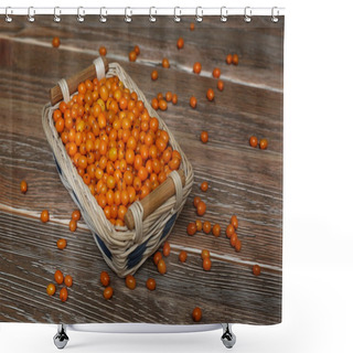 Personality  Buckthorn In The Basket Shower Curtains