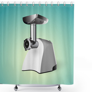 Personality  Meat Grinder. Vector Illustration Shower Curtains