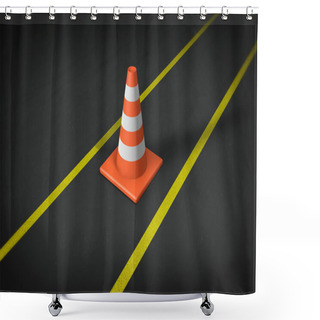 Personality  Traffic Cones Shower Curtains
