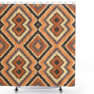 Personality  Abstract Geometric Pattern, Textile Print. Shower Curtains