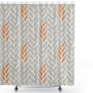 Personality  Simple Vector Pattern With Bold Brushstrokes Shower Curtains