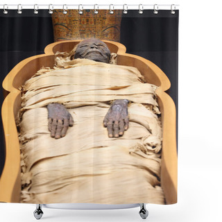 Personality  Egyptian Mummy Shower Curtains