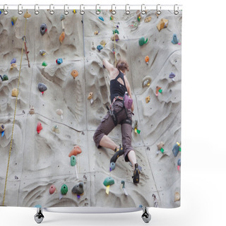 Personality  Climbing Wall Shower Curtains