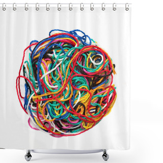 Personality  Ball Of Wool Shower Curtains
