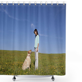 Personality  Dog Trainer Shower Curtains