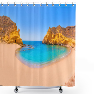 Personality  Cocedores Beach In Murcia Near Aguilas Spain Shower Curtains